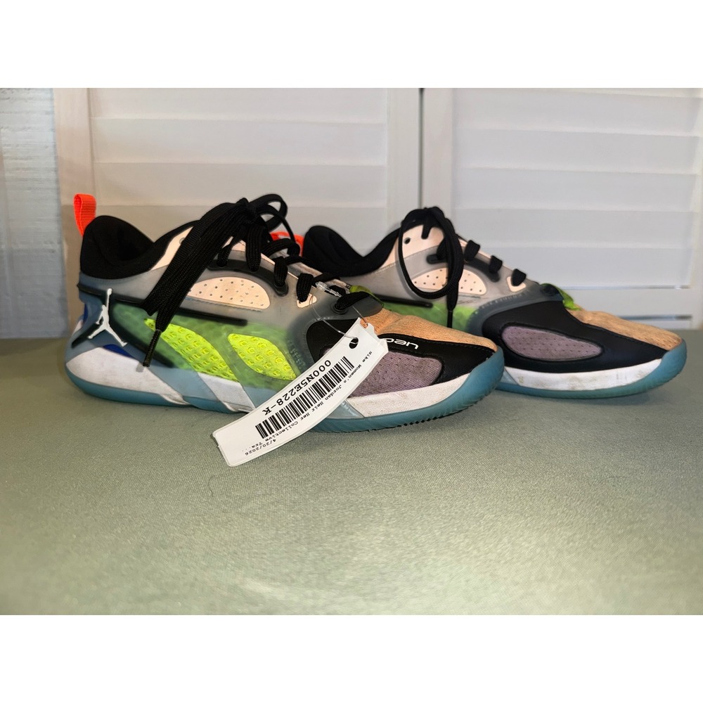 Jordan Heir Series Basketball Shoes Women Multi-Color Neon Orange Black 10.5
